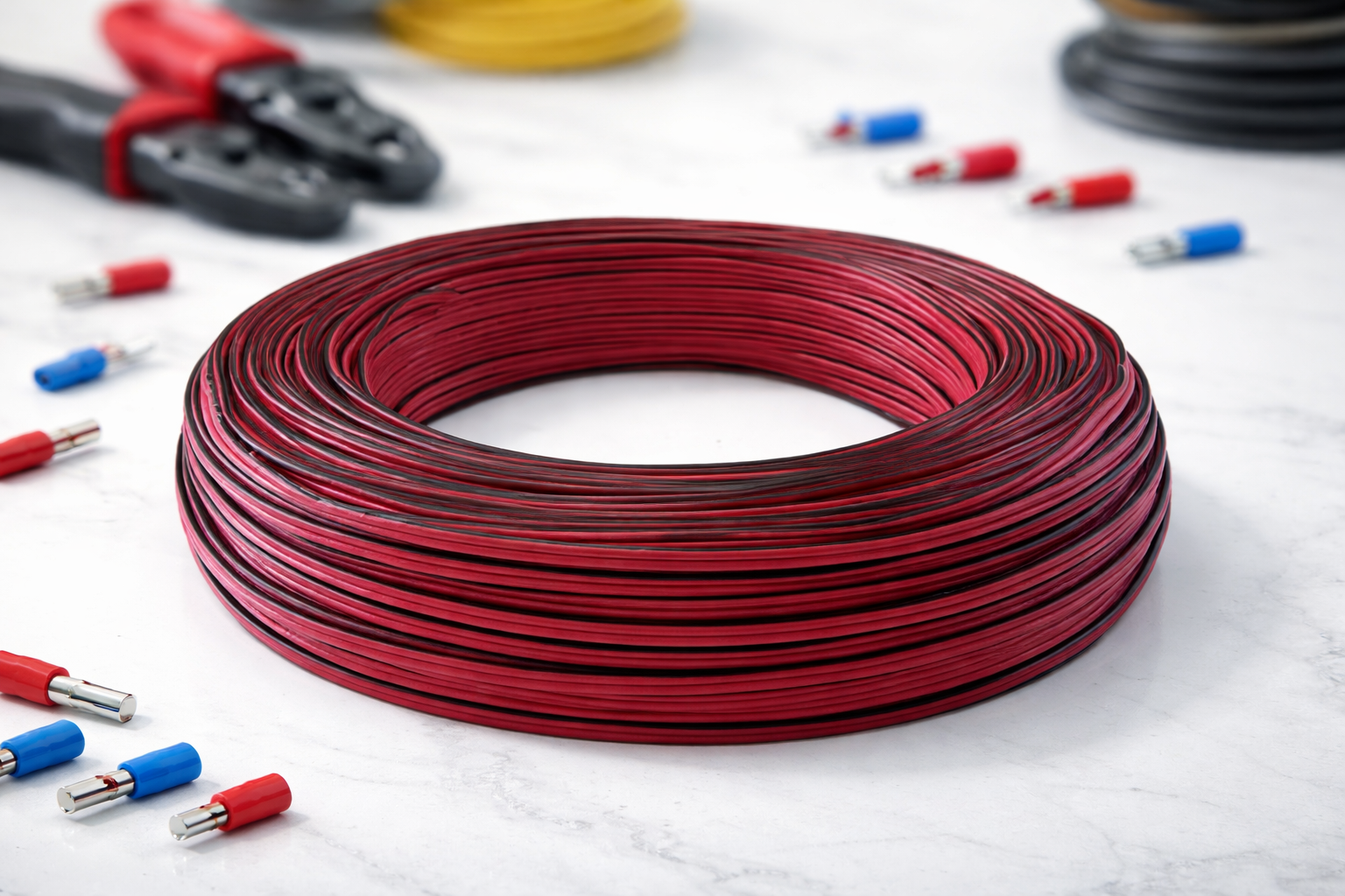 سیم برق دو رشته ۰٫۵ میلی‌متر ۱۰۰ متری